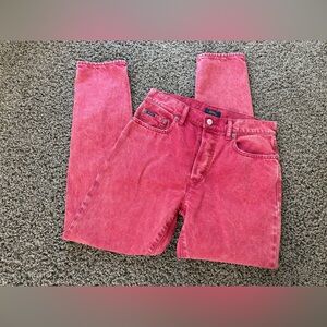 Women’s Polo Ralph Lauren The Callen High Rise Slim Red Ankle Jeans Size 27